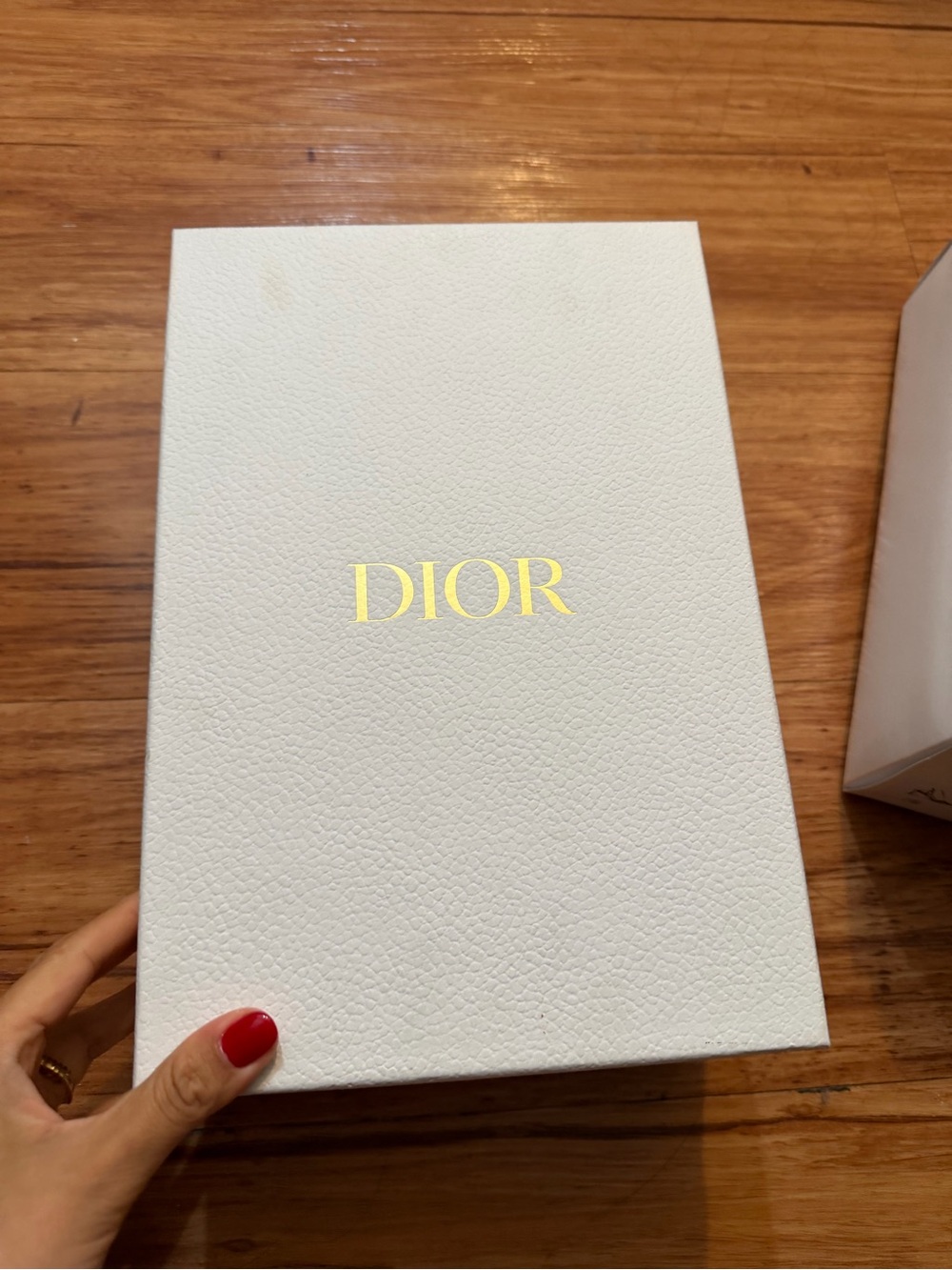Dior Black Patent Pointed Slingback Mules with Cream Logo Straps - Picture 2 of 5
